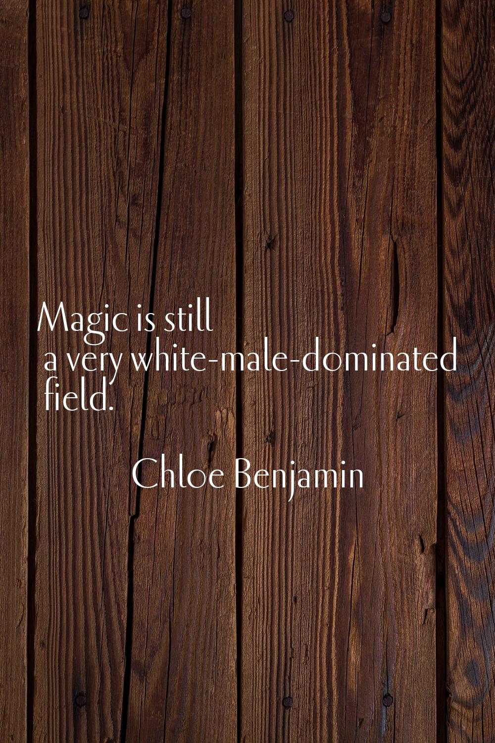 Magic is still a very white-male-dominated field.