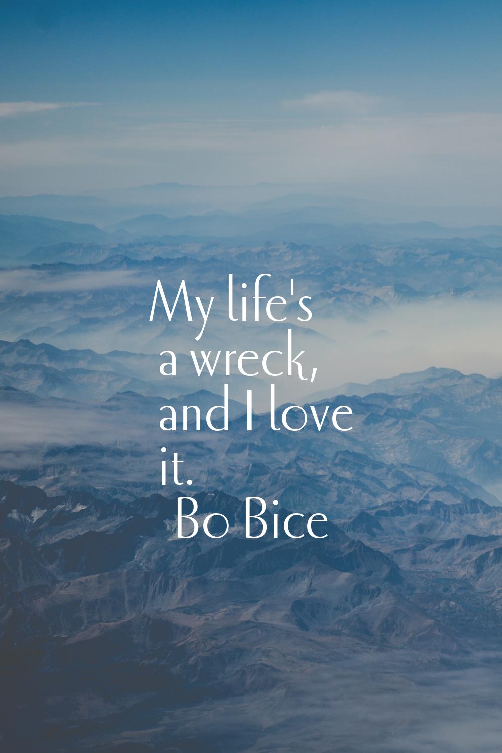My life's a wreck, and I love it.