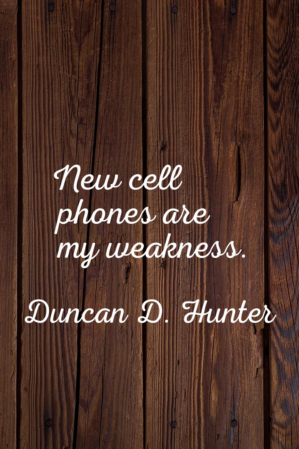 New cell phones are my weakness.