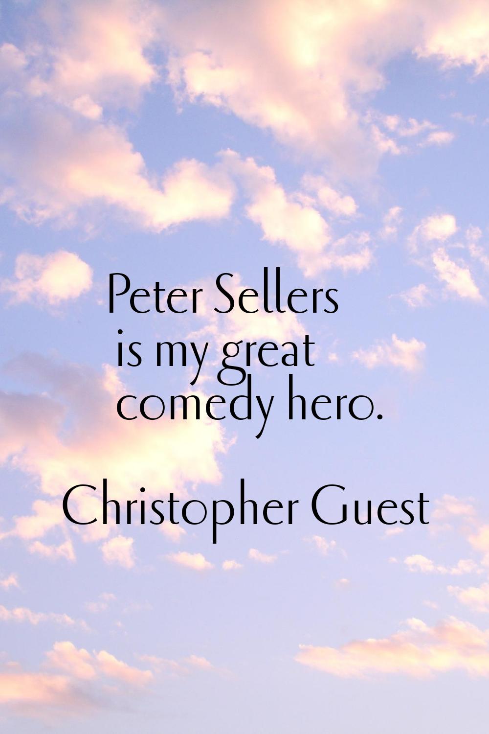 Peter Sellers is my great comedy hero.