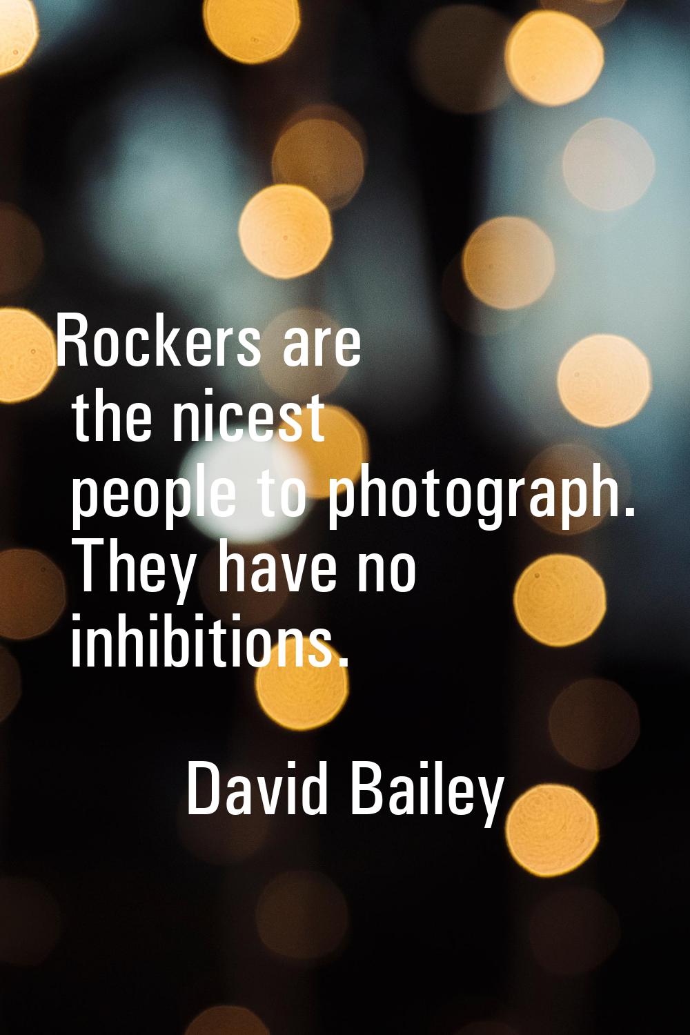 Rockers are the nicest people to photograph. They have no inhibitions.