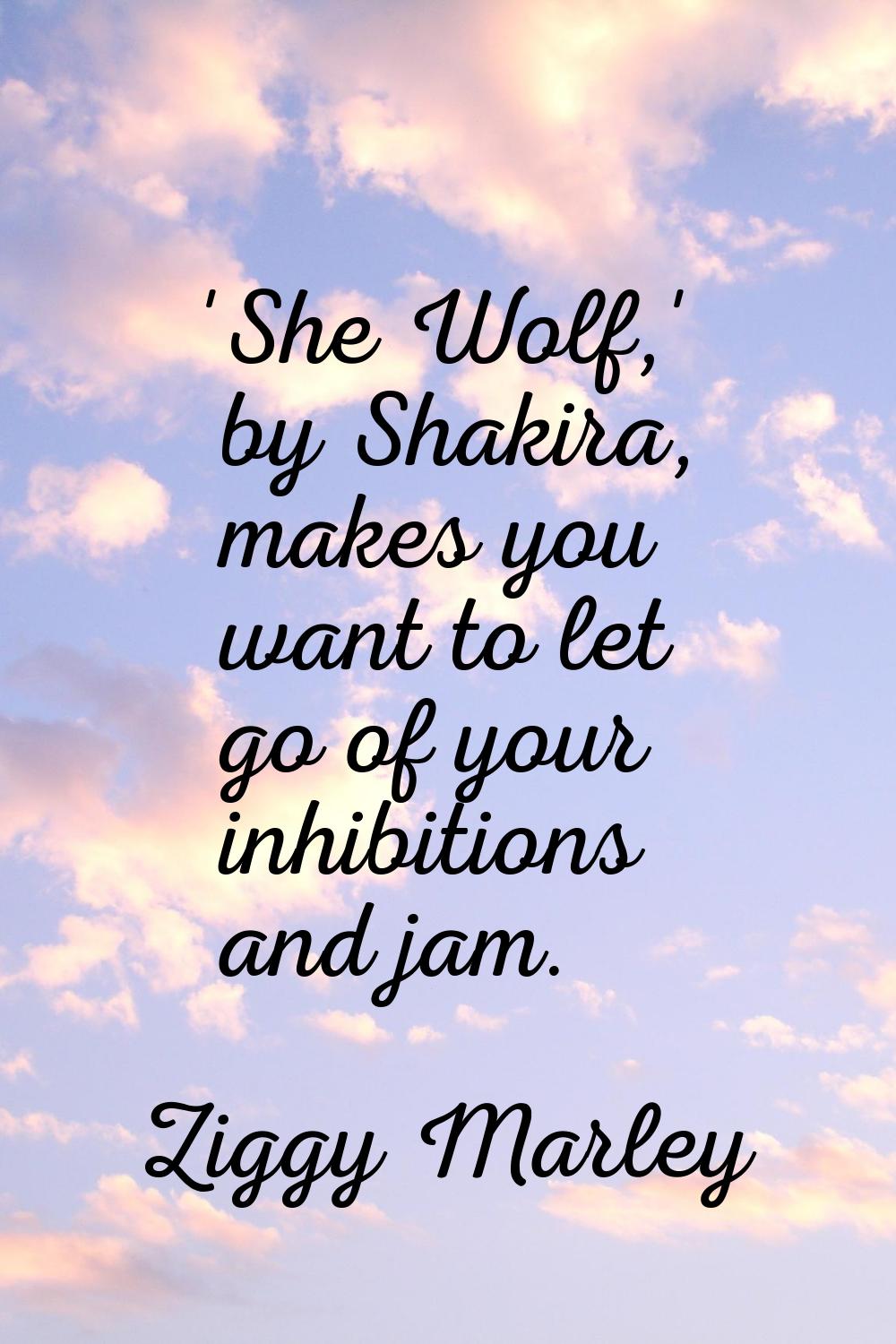 'She Wolf,' by Shakira, makes you want to let go of your inhibitions and jam.