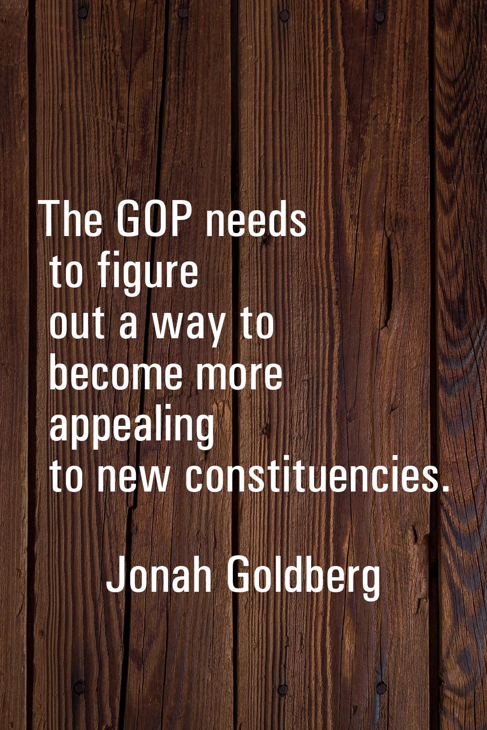 The GOP needs to figure out a way to become more appealing to new constituencies.