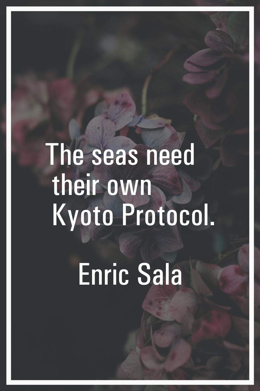 The seas need their own Kyoto Protocol.