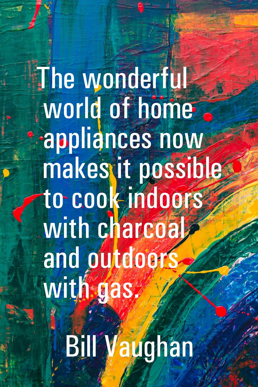 The wonderful world of home appliances now makes it possible to cook indoors with charcoal and outd