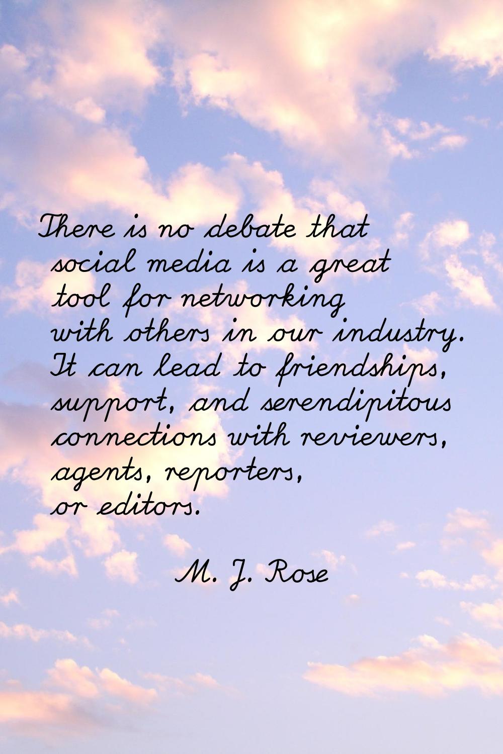 There is no debate that social media is a great tool for networking with others in our industry. It