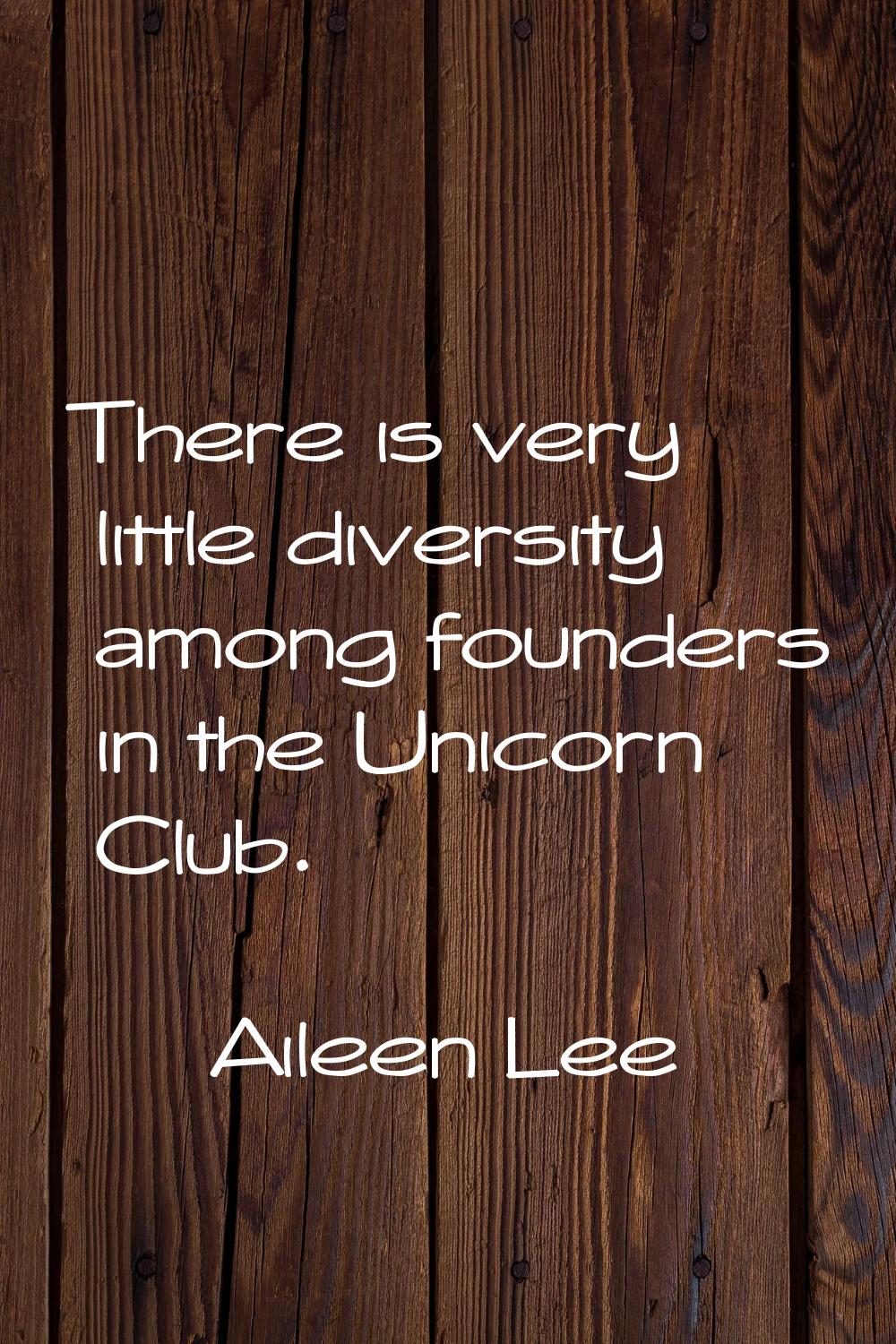 There is very little diversity among founders in the Unicorn Club.