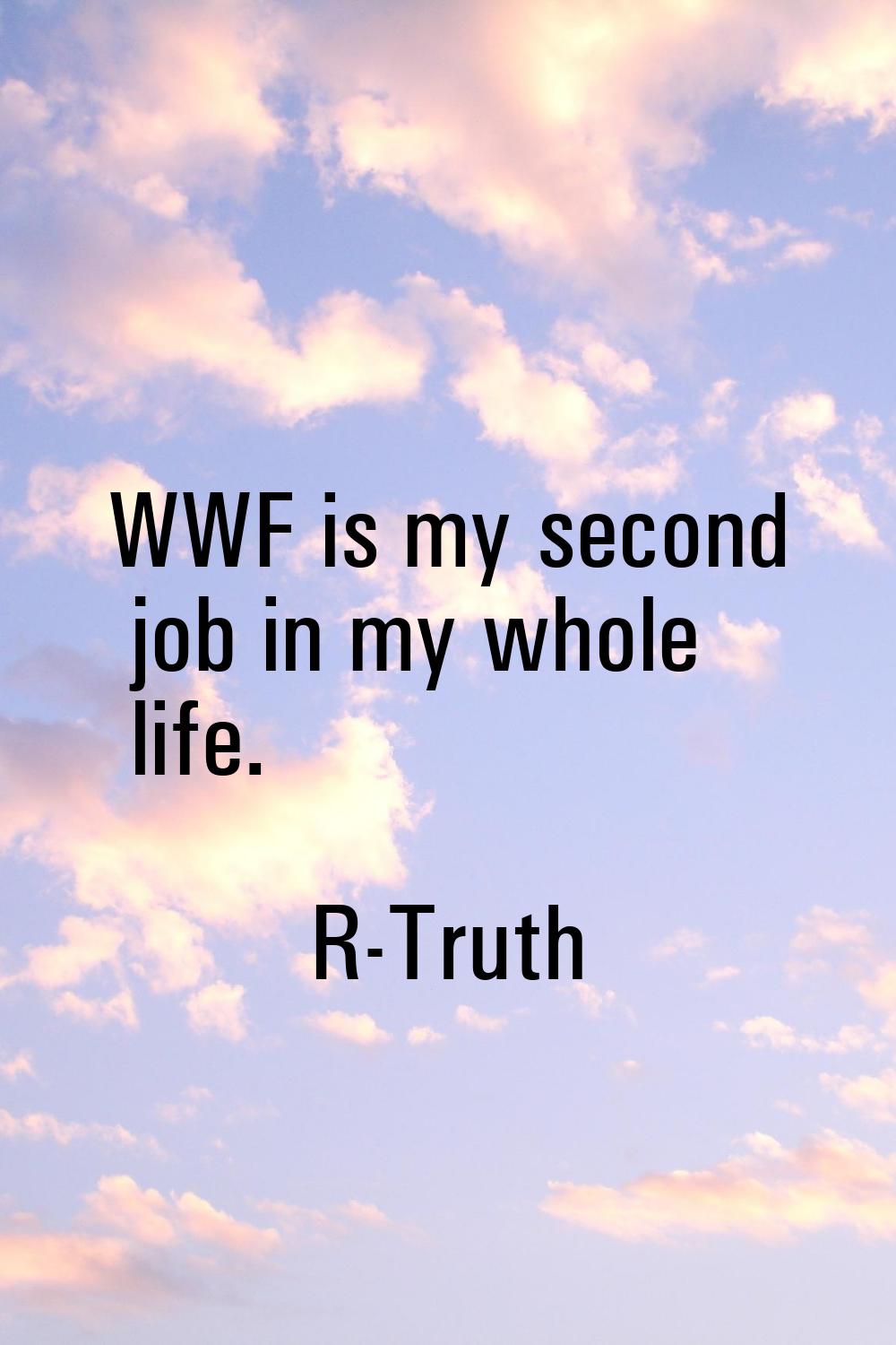 WWF is my second job in my whole life.