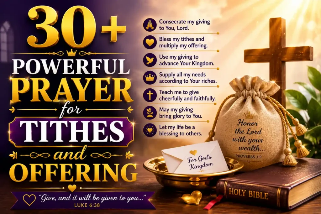 Powerful Prayer for Tithes and Offering