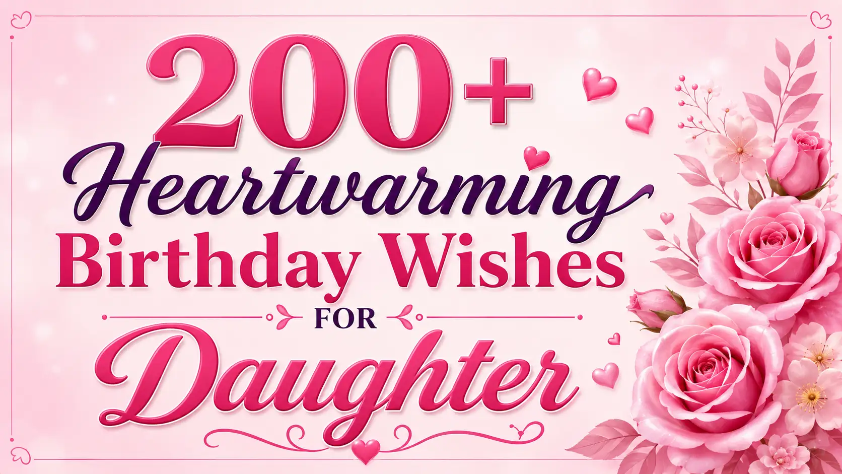 Heartwarming Birthday Wishes for Daughter