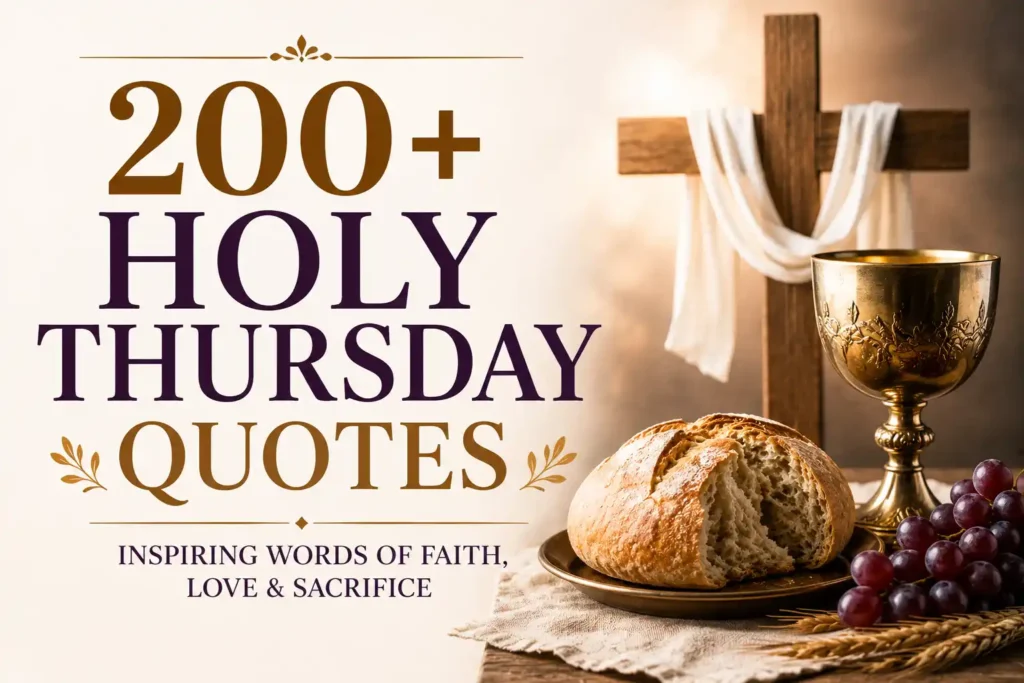 Holy Thursday Quotes