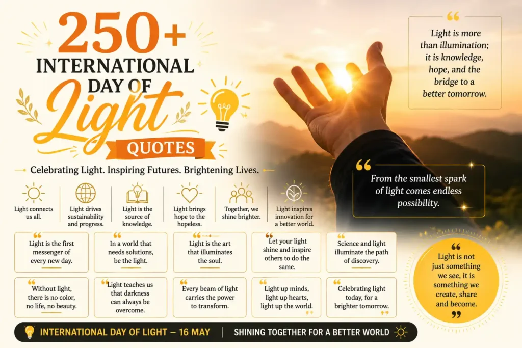 International Day of Light Quotes