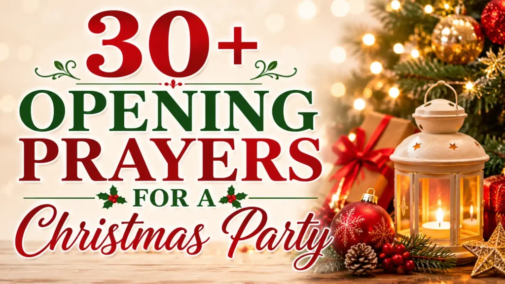 Opening Prayers for a Christmas Party