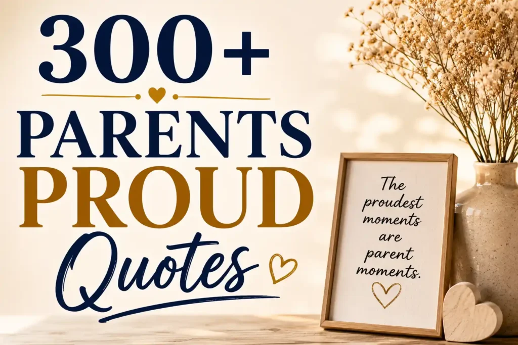 Parents Proud Quotes