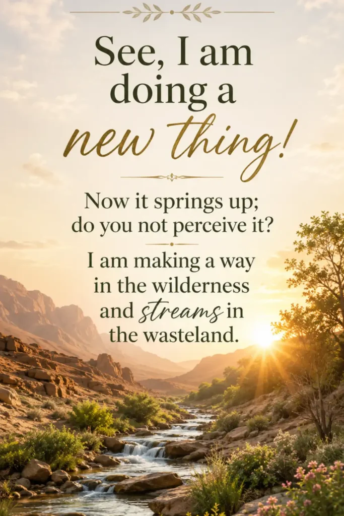 Powerful Biblical Quotes on New Beginnings