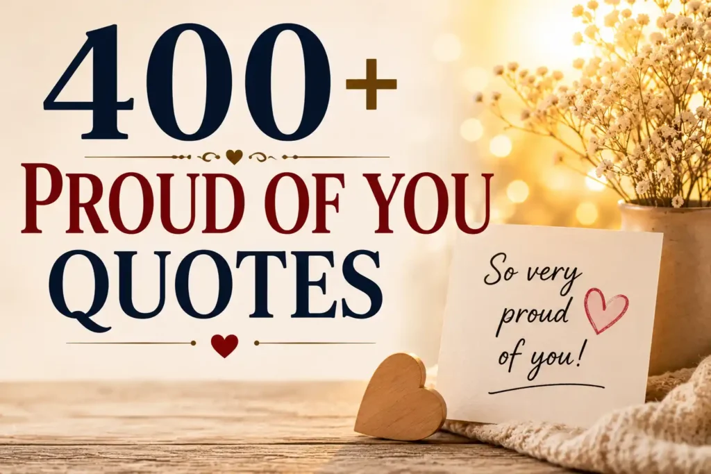 Proud of You Quotes